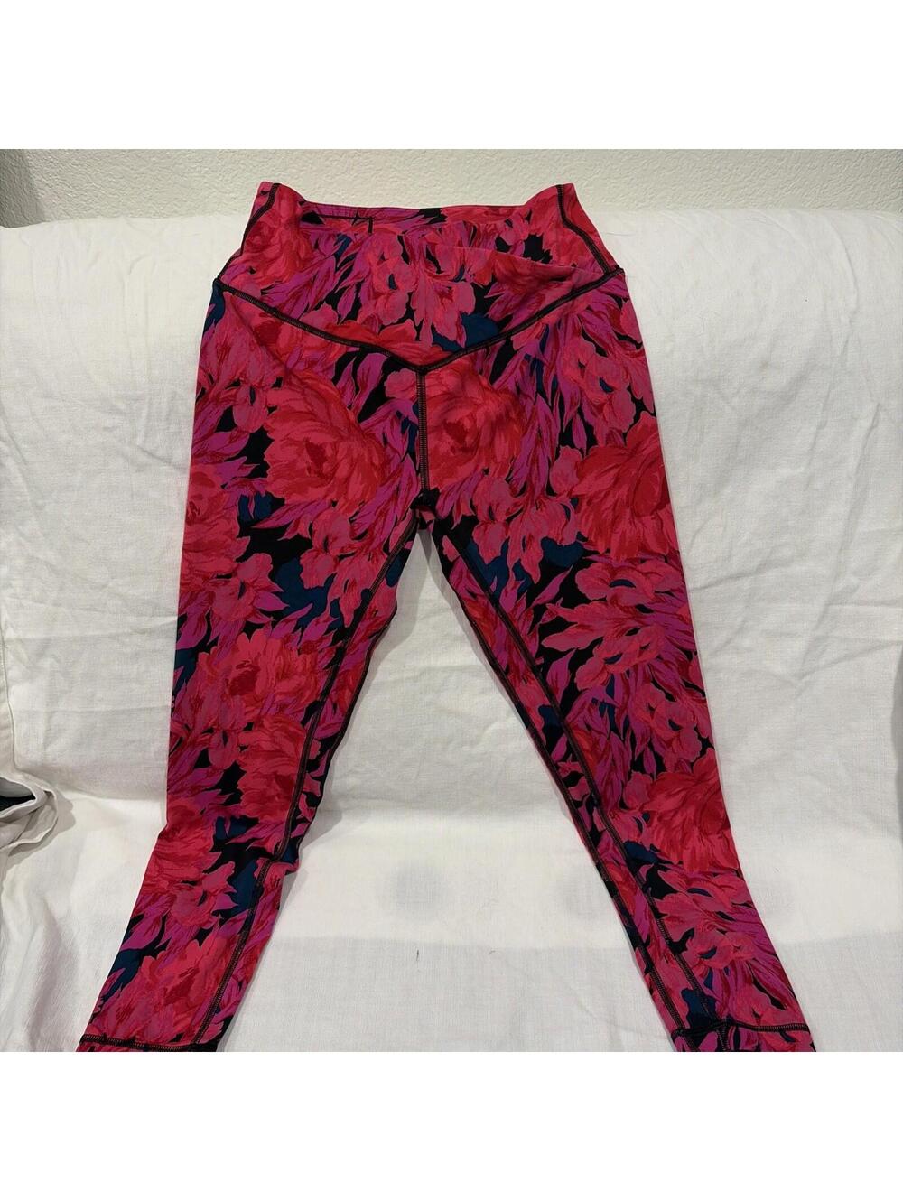New Victoria Secret Floral Leggings Size 8 Sport Yoga Workout Women's Pants